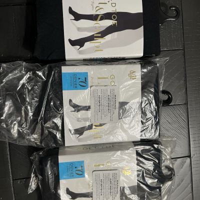 Goldtoe 70 Tights - Black - 3 Pack - A/B